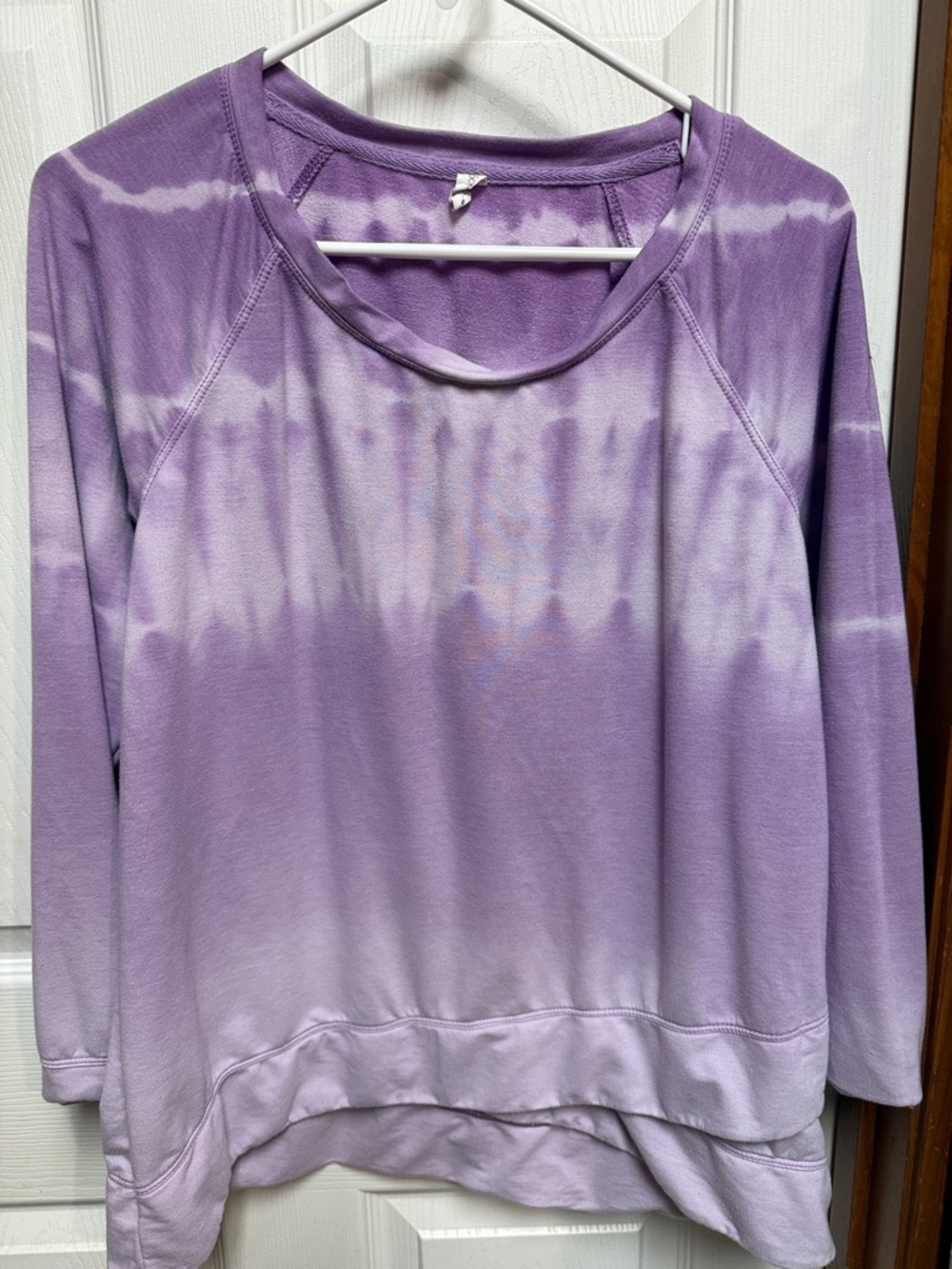 Ideology Purple Tie-Dye Crewneck Sweatshirt
